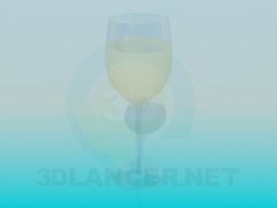 A glass of white wine