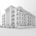 3d model 5 storey building - preview