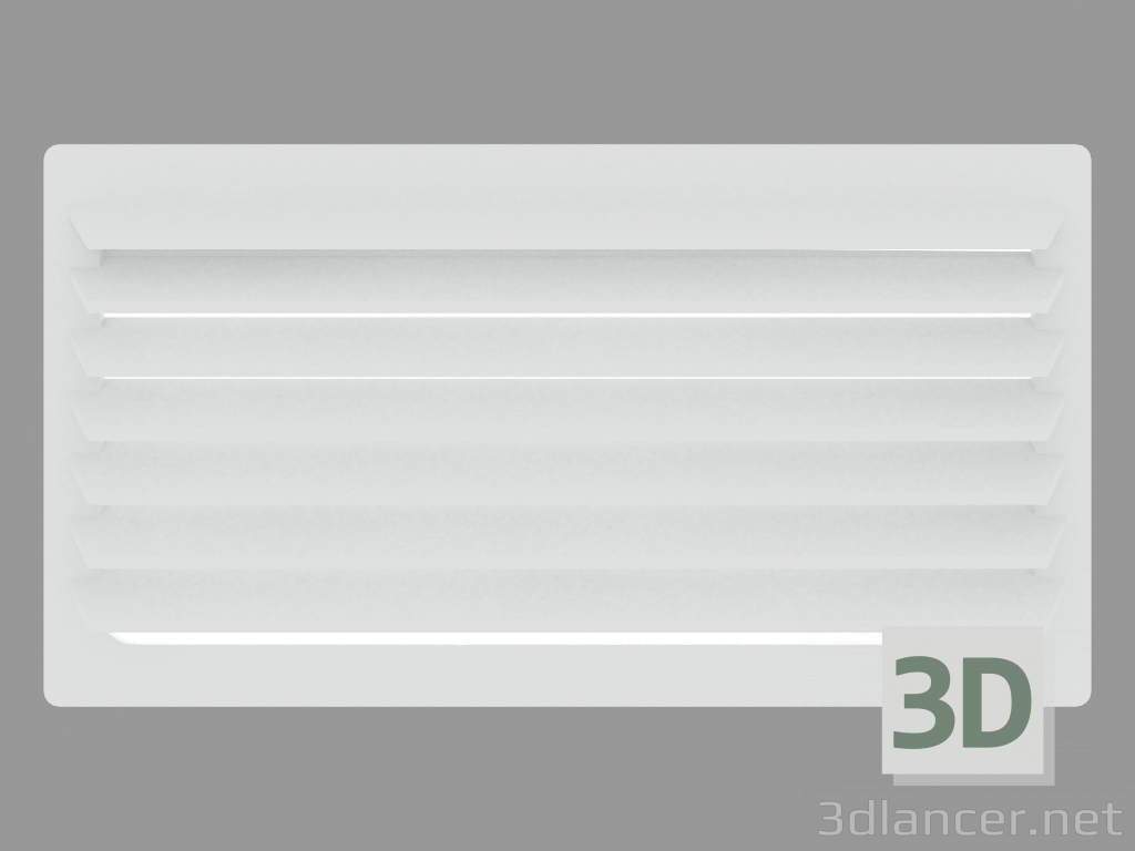 3d model Wall-mounted luminaire MEGABRIQUE RECTANGULAR (S4521W) - preview