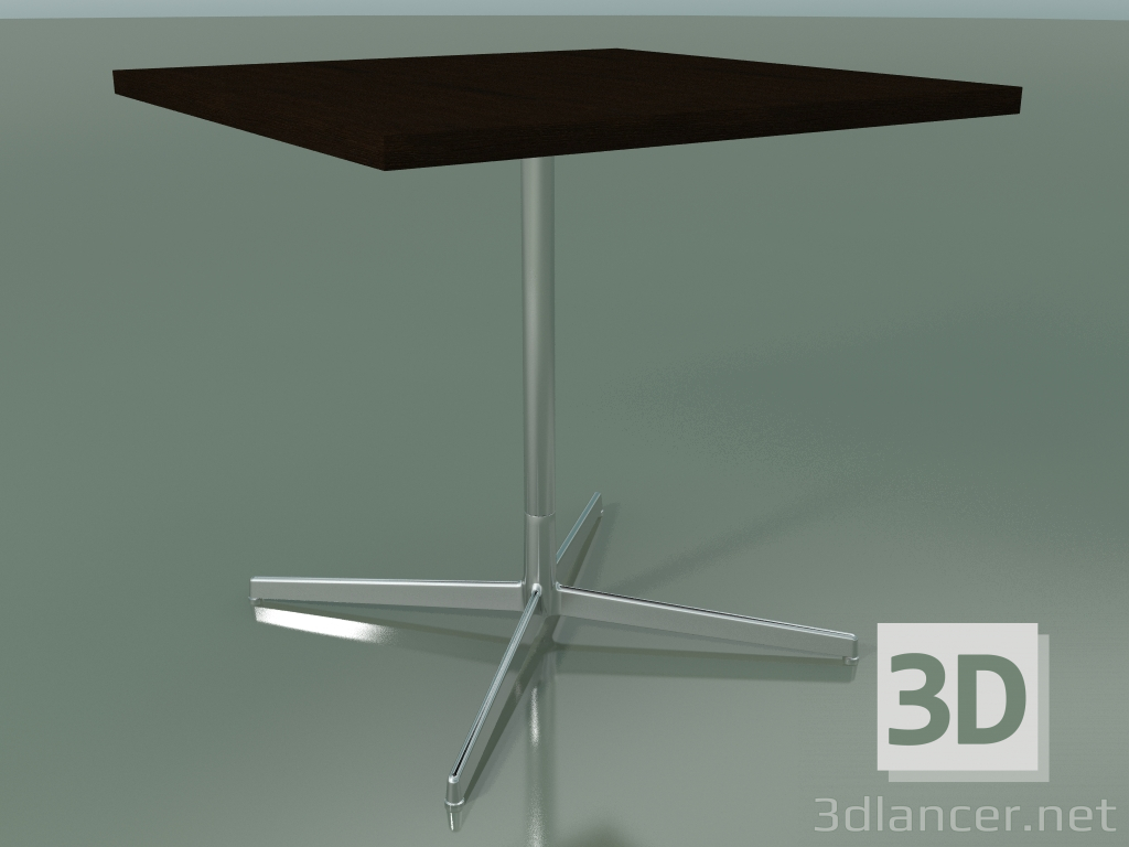 3d model Mesa cuadrada 5566 (H 74 - 80x80 cm, Wenge, LU1) - vista previa