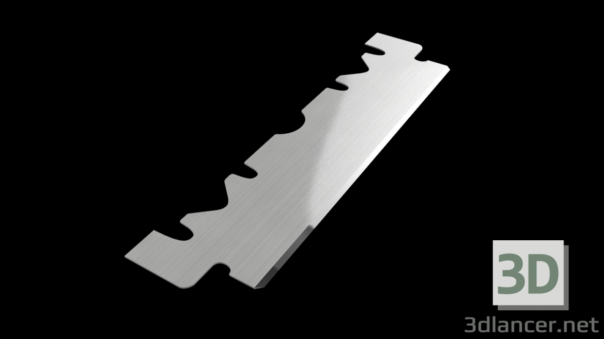 3d Single Edge Blade or Razor model buy - render