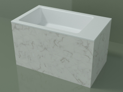 Lavabo da appoggio (01R132102, Carrara M01, L 60, P 36, H 36 cm)