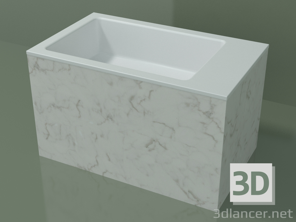 Modelo 3d Lavatório de bancada (01R132102, Carrara M01, L 60, P 36, H 36 cm) - preview