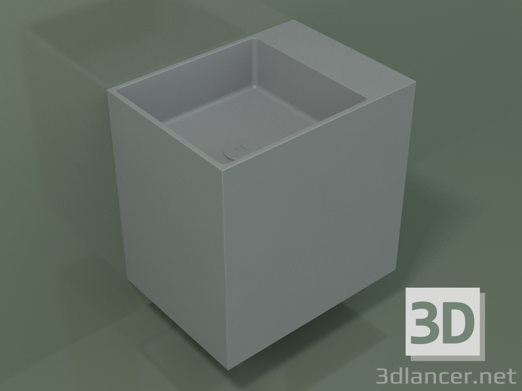 Modelo 3d Lavatório suspenso (02UN23102, cinza prateado C35, L 48, P 36, H 48 cm) - preview