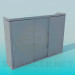 3d model Cabinet with sliding doors - preview