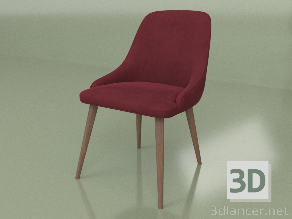 3d model Silla Verdi (patas Tin-118) - vista previa