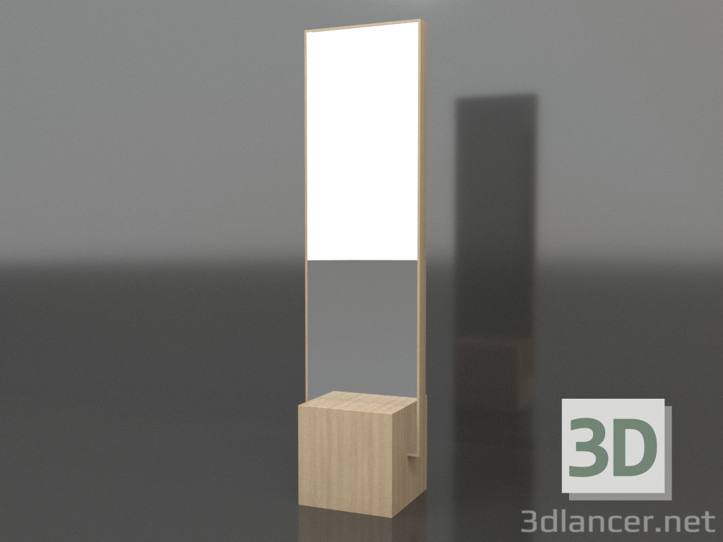 3d model Espejo de suelo ZL 03 (500x400x1900, blanco madera) - vista previa