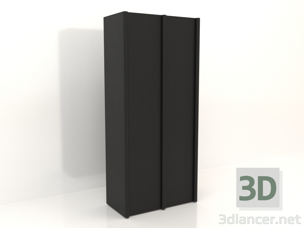 modèle 3D Armoire MW 05 bois (1260x667x2818, bois noir) - preview