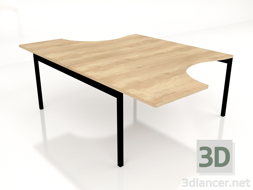 3d model Mesa de trabajo Ogi Y Banco BOY15 (1600x2410) - vista previa