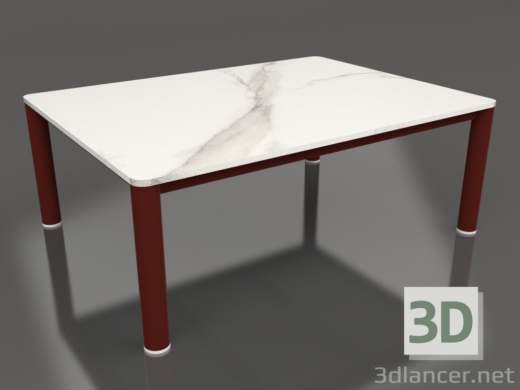 3d model Coffee table 70×94 (Wine red, DEKTON Aura) - preview