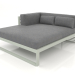 3d model XL modular sofa, section 2 left (Cement gray) - preview