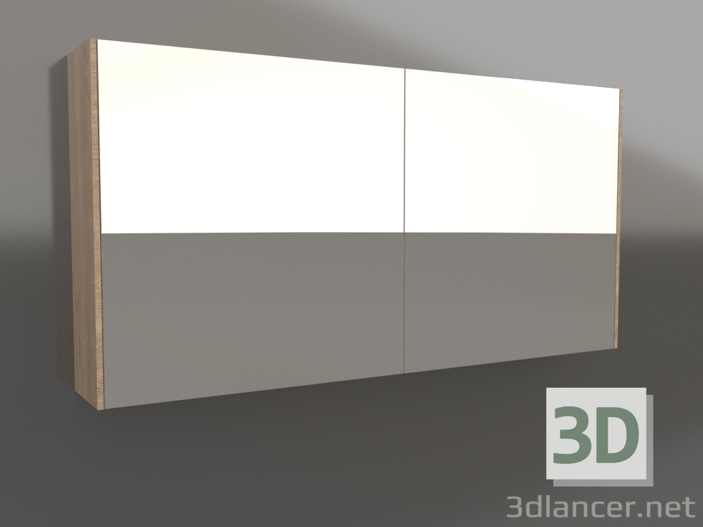 3D modeli Ayna dolabı 120 cm (MOB0412+MOB0717DB) - önizleme