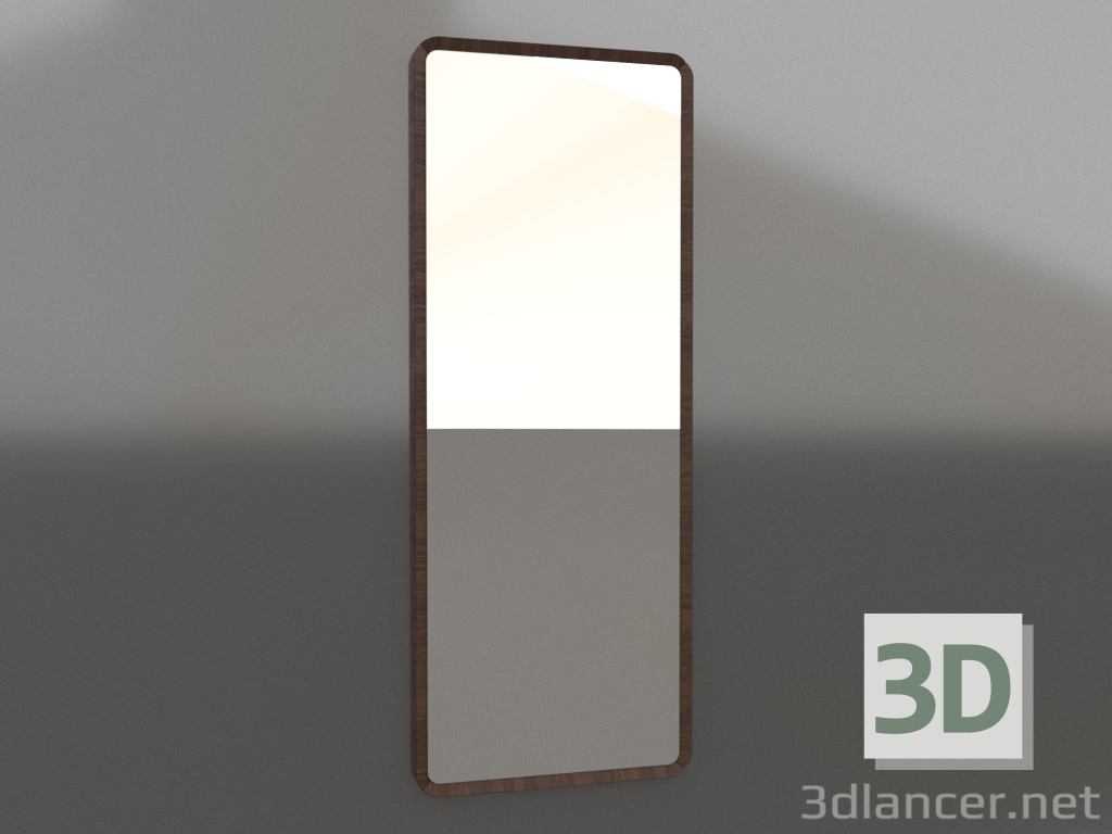 3d model Wall mirror 1800x700 mm (dark walnut) - preview