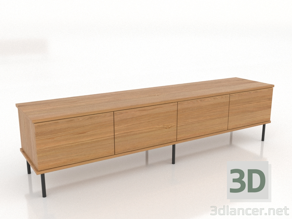 3D modeli TV dolabı 1800 mm (doğal meşe) - önizleme 3D modeli TV dolabı 1800 mm (doğal meşe) - önizleme