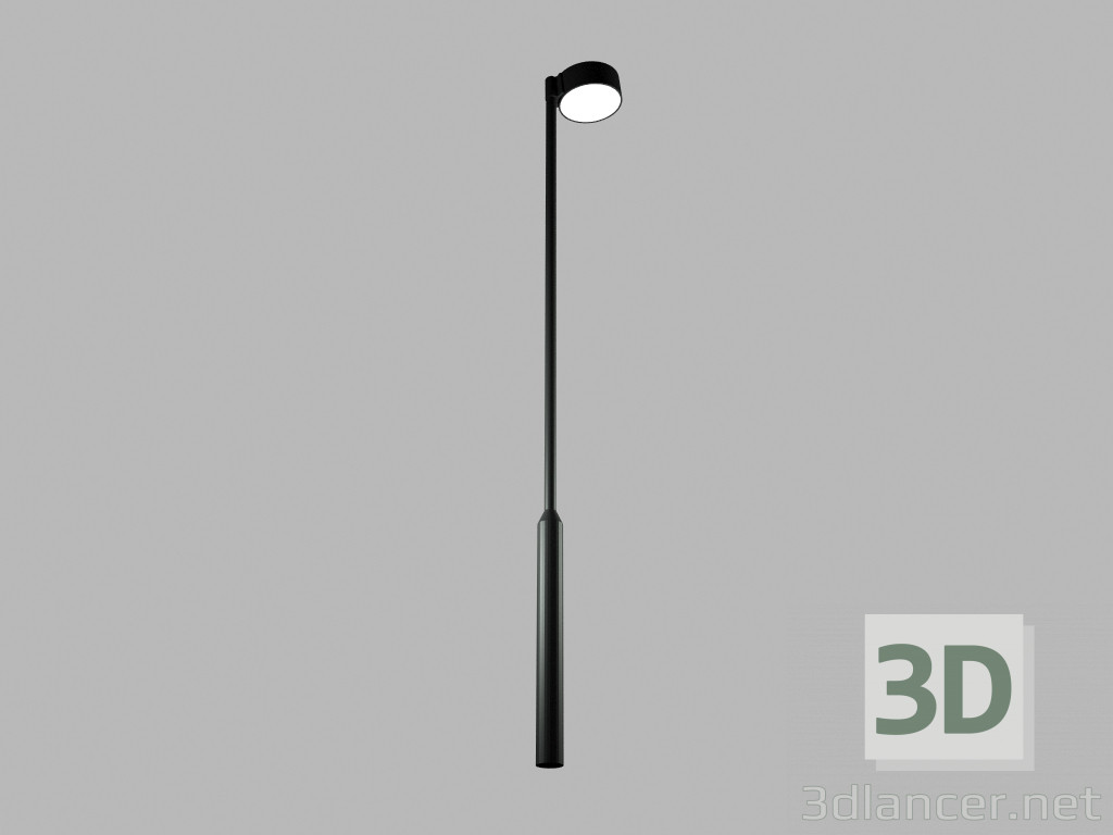 Modelo 3d Poste de luz da rua Puck - preview