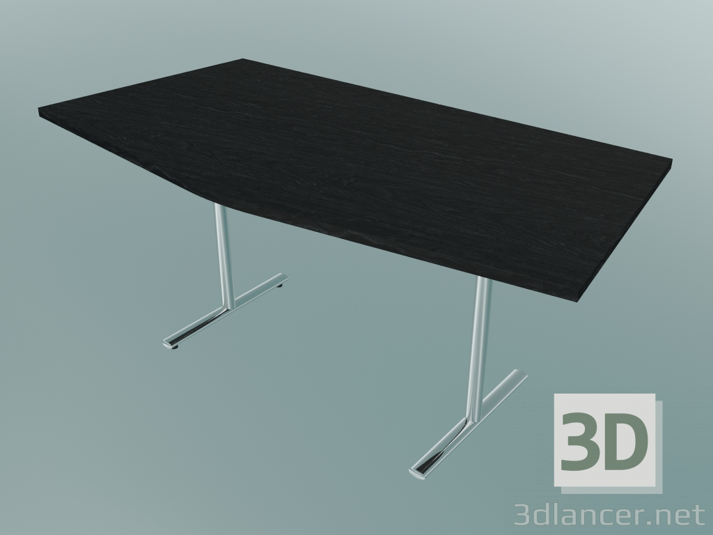 modello 3D Tavolo T-leg Flip-top a V (1500x750mm) - anteprima