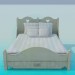 3d model Double bed - preview