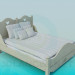 3d model Double bed - preview