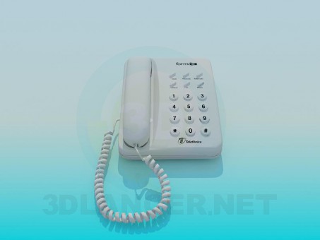 3d model Telephone set - preview