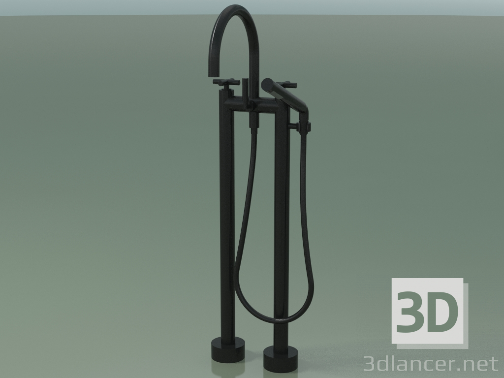 3d model Mezclador de bañera de dos orificios para instalación independiente (25943892-33) - vista previa