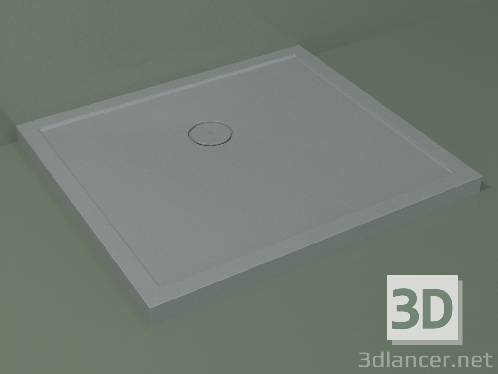 Modelo 3d Base de duche Medio (30UM0138, Silver Grey C35, 100x90 cm) - preview