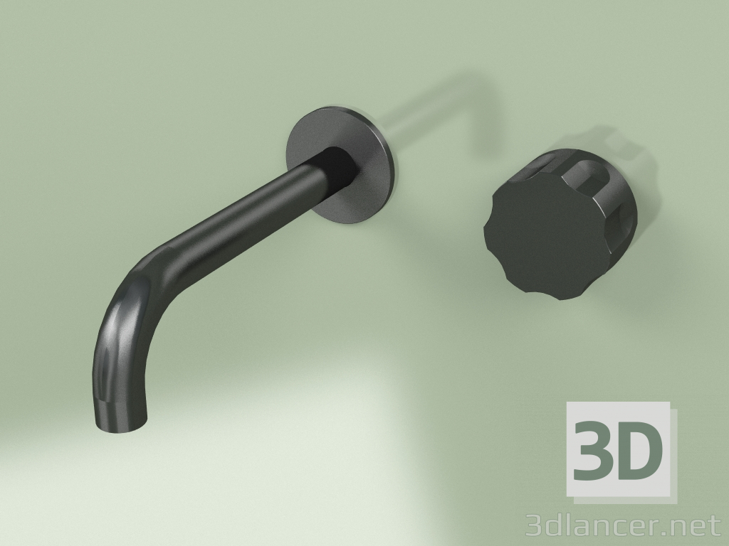 3d model Mezclador hidro-progresivo de pared con caño (17 10 T, ON) - vista previa