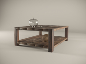 Table basse en bois massif