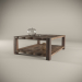 3d Solid wood coffee table model buy - render