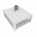 3d Solid wood coffee table model buy - render