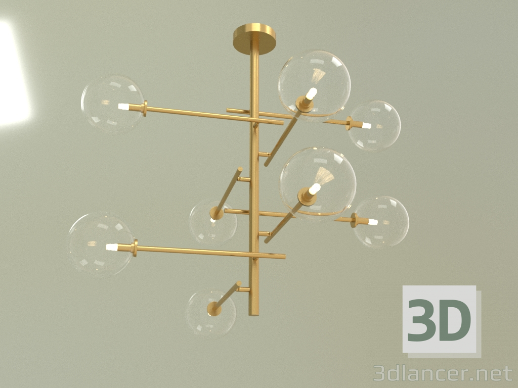 3D Modell Kronleuchter PURE 8 GD 16019 - Vorschau