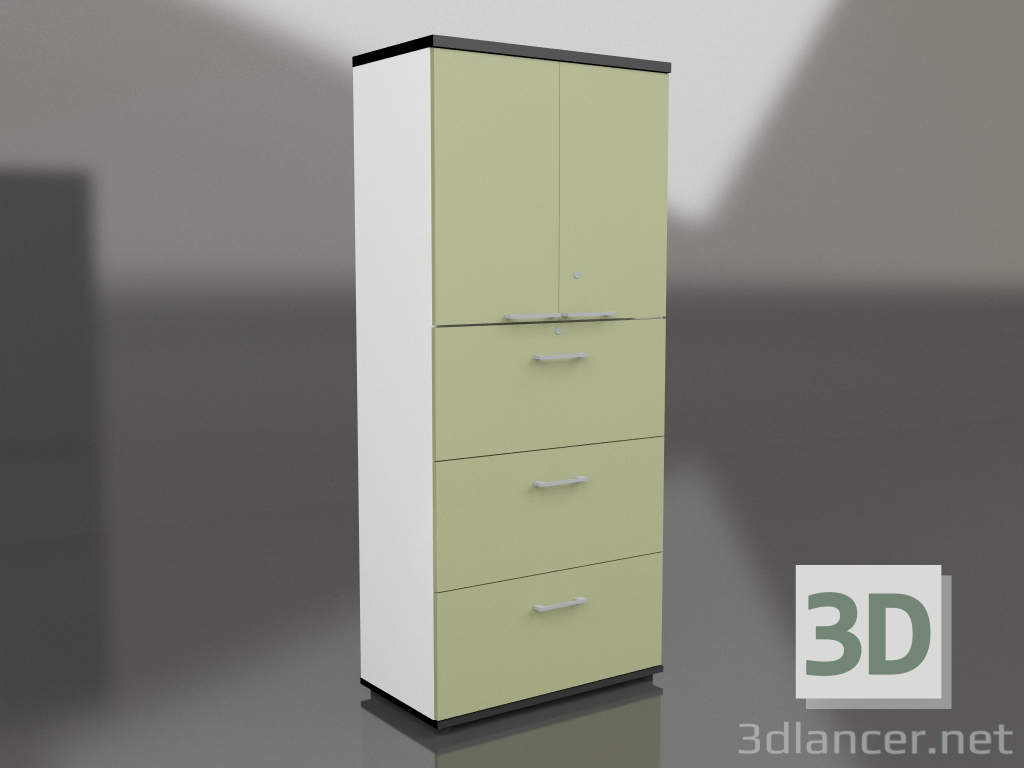 3d модель Картотечна шафа Standard A54C4 (801x432x1833) – превью