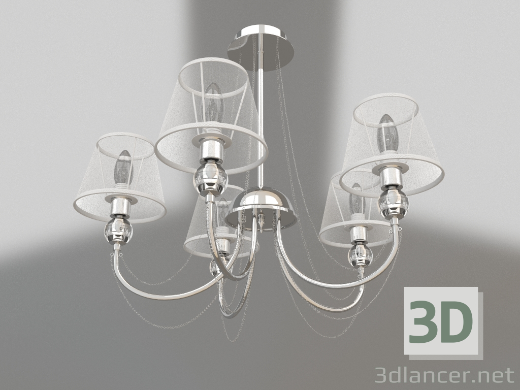 Modelo 3d Lustre Beverly (FR5661-PL-05-CH) - preview