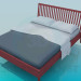 3D Modell Bett - Vorschau