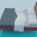 3d model bed - preview