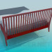 3d model bed - preview