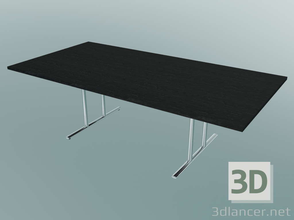 3d model Mesa plegable con patas TT rectangular (2400x1200mm) - vista previa