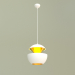 3d model Pendant lamp 9064L WH+GD - preview