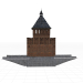 3d Pyatnitskih gate tower model buy - render