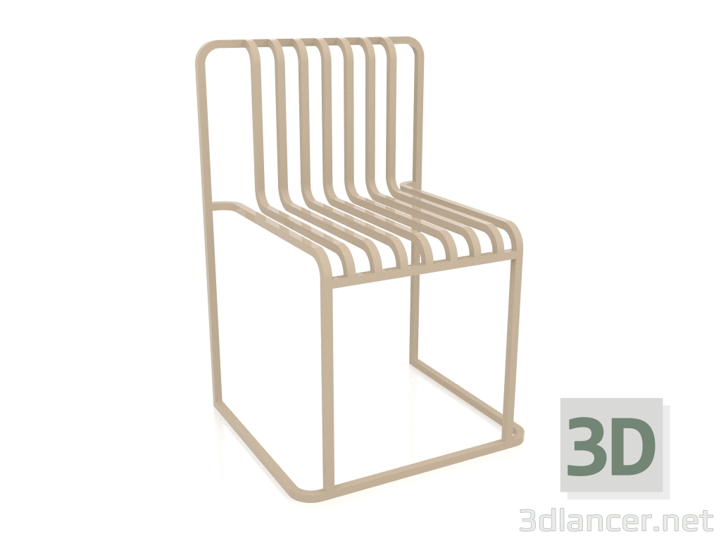 modèle 3D Chaise de salle à manger (Sable) - preview