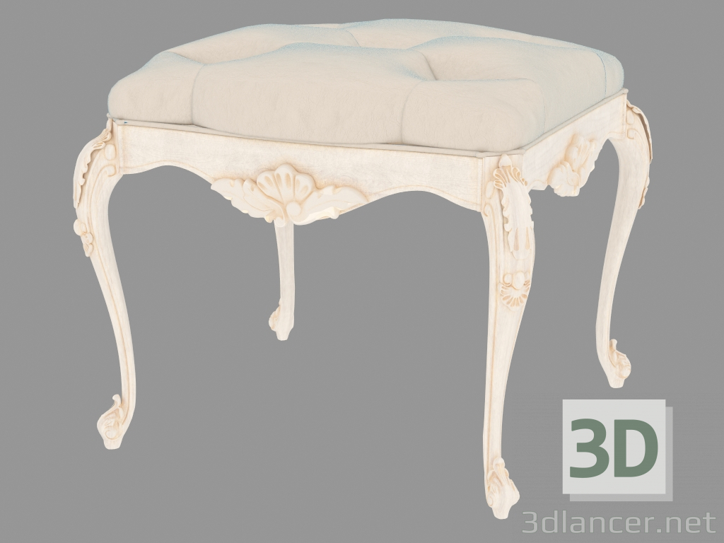 3d model Stool with leather upholstery BN8838 - preview