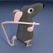 3d Rat cutie model buy - render