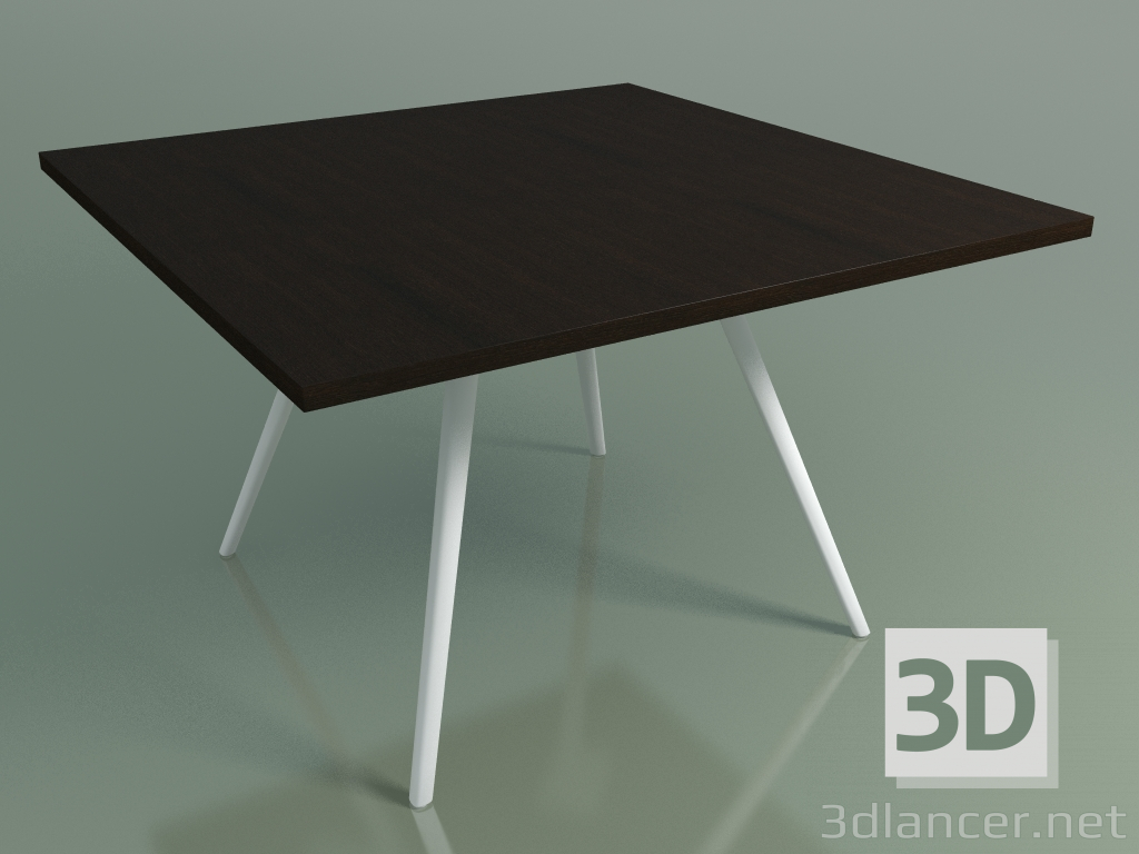 modello 3D Tavolo quadrato 5435 (H 74 - 120x120 cm, impiallacciato L21 wengè, V12) - anteprima