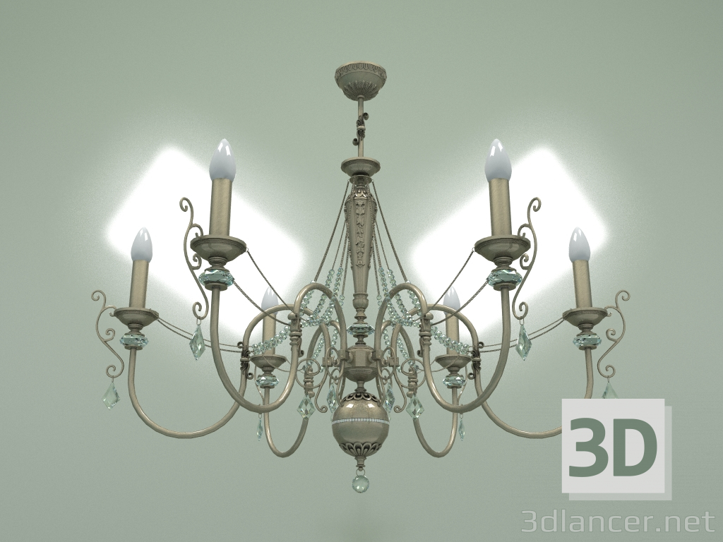 3d model Chandelier LUCA LUC-ZW-6 (P) - preview