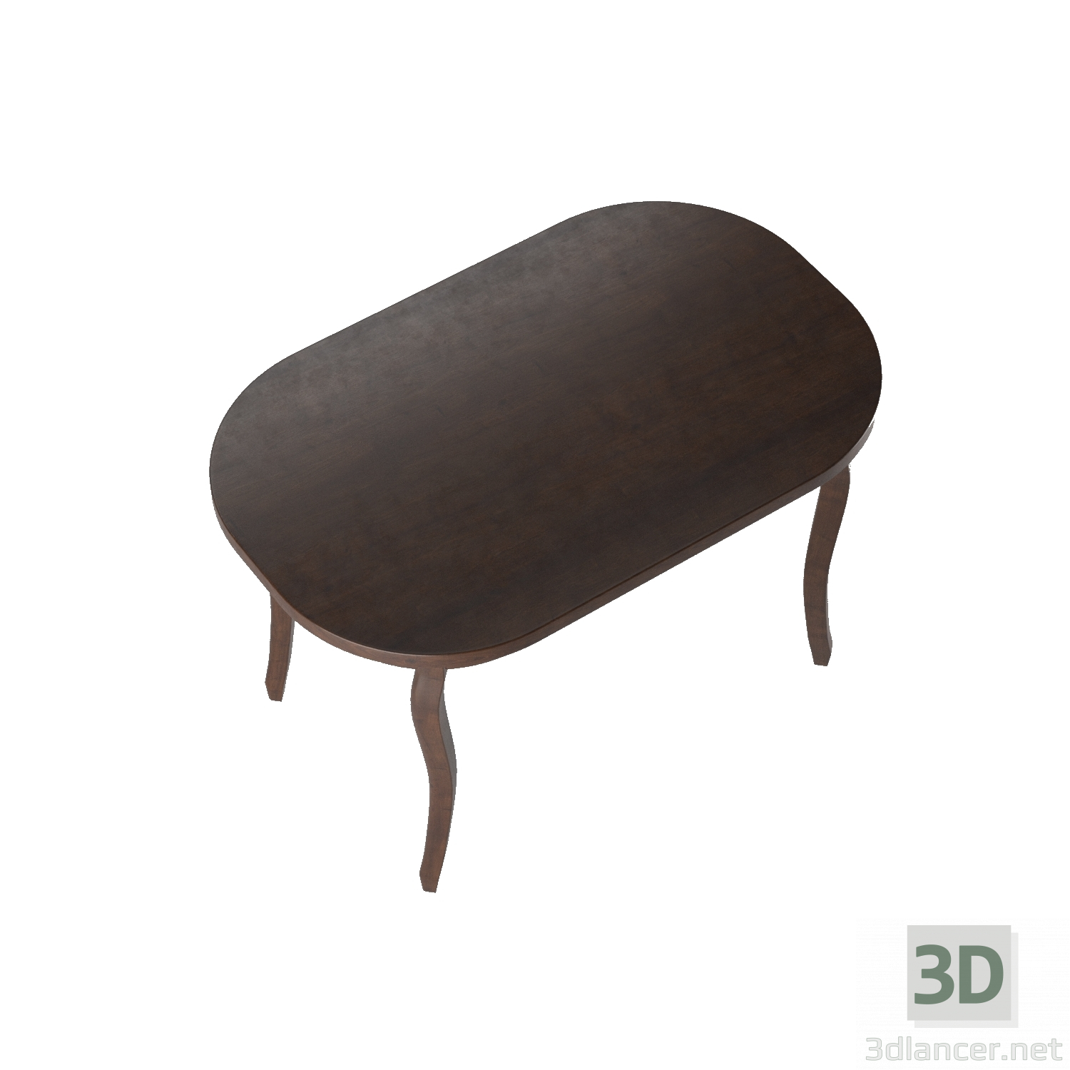 3d model Dining table in classic style - preview