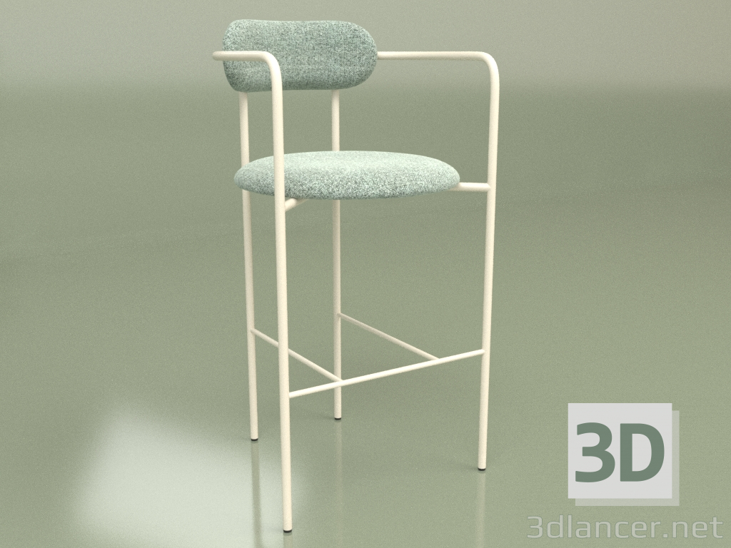 modello 3D Sgabello da bar Six (leggero) - anteprima