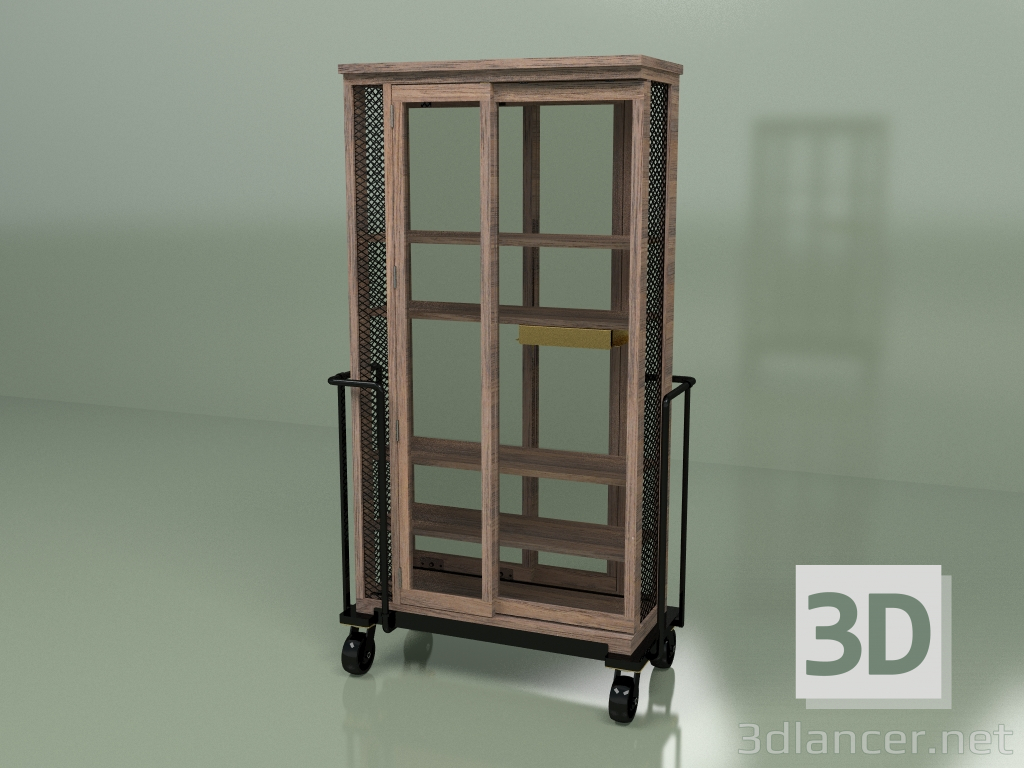 3d model Gabinete de la Curiosidad (nogal) - vista previa