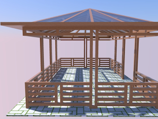 Modèle 3D "maison d’ete"