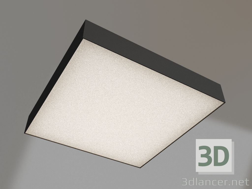 3D modeli Lamba IM-QUADRO-ACİL-3H-S400x400-44W Day4000 (BK, 120 derece, 230V) - önizleme