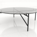 3d model A low table d90 with a glass top - preview