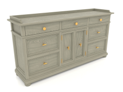 Chest of drawers with doors and drawers (3 sections)